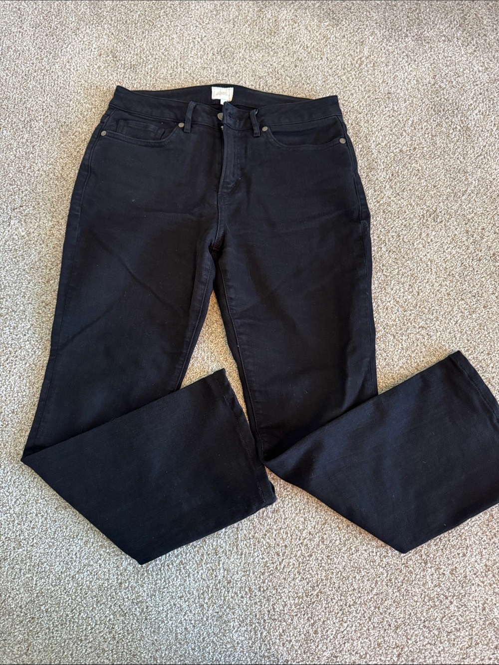 Ann Mashburn Faye kick flare ankle Black Women’s Jeans